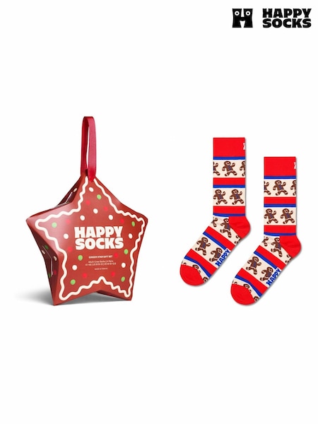 Red - Regular Happy Socks Ginger Star Sock Gift Set