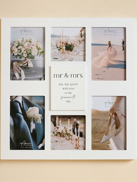 Widdop Multi Aperture Photo Frame Mr & Mrs