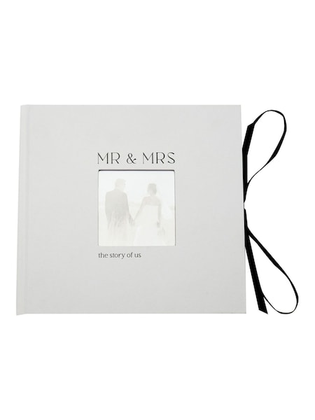 Widdop Textured Photo Album 'mr & Mrs'