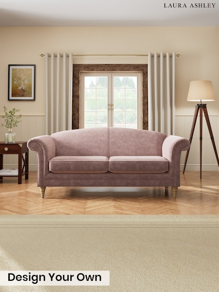 Alwyn Velvet/Dark Blush Pink - Gloucester By Laura Ashley