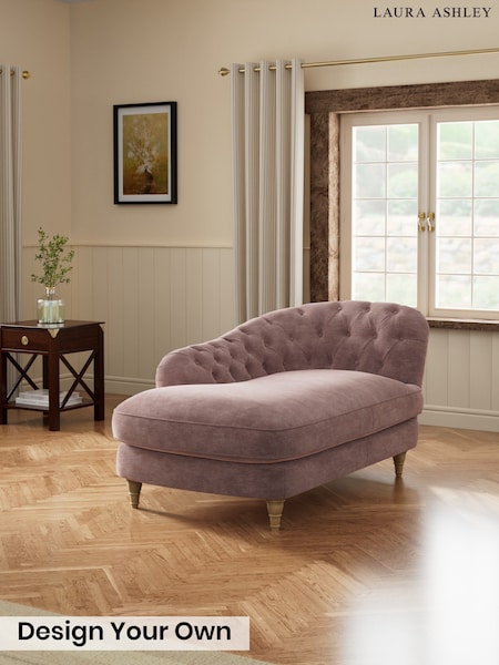 Alwyn Velvet/Dark Blush Pink - Hathersage By Laura Ashley