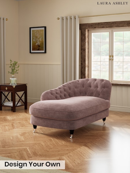 Alwyn Velvet/Dark Blush Pink - Hathersage By Laura Ashley
