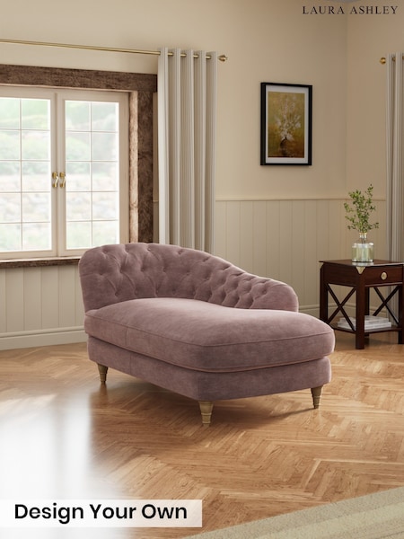 Alwyn Velvet/Dark Blush Pink - Hathersage By Laura Ashley