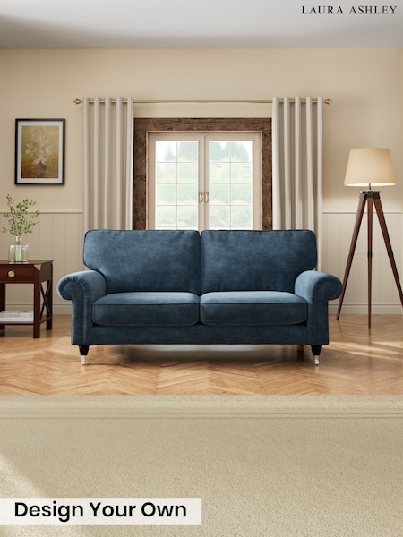 Alwyn Velvet/Peacock Blue - Kingston By Laura Ashley