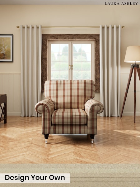 Longstowe Check/Rust Orange - Kingston By Laura Ashley