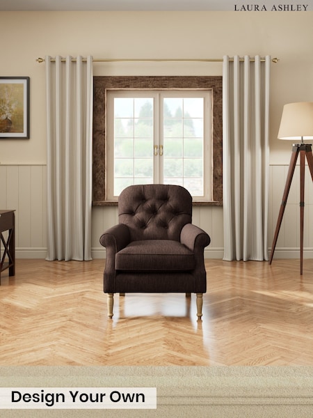 Bainton/Chocolate Brown - Cambridge Button Back By Laura Ashley