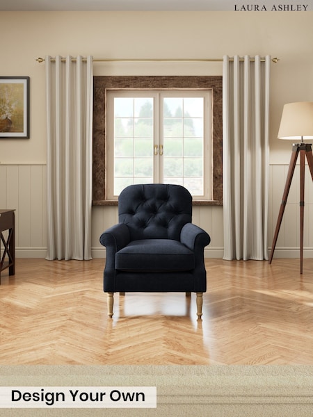 Orla/Midnight Navy - Cambridge Button Back By Laura Ashley