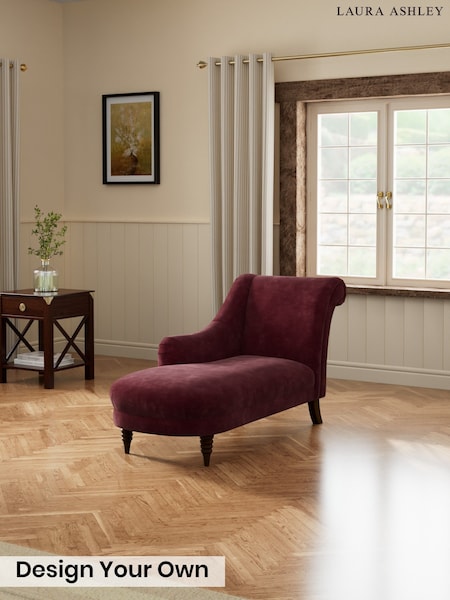 Alwyn Velvet/Burgundy Red - Lynden By Laura Ashley