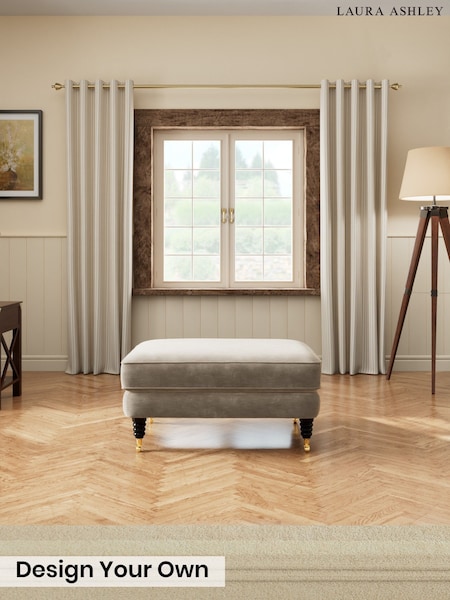 Alwyn Velvet/Truffle Natural - Lynden By Laura Ashley