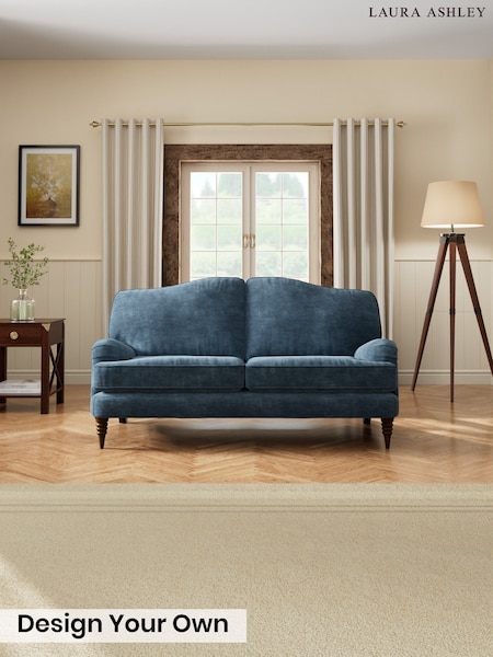 Alwyn Velvet/Peacock Blue - Lynden By Laura Ashley
