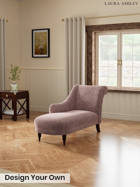 Alwyn Velvet/Dark Blush Pink - Lynden By Laura Ashley
