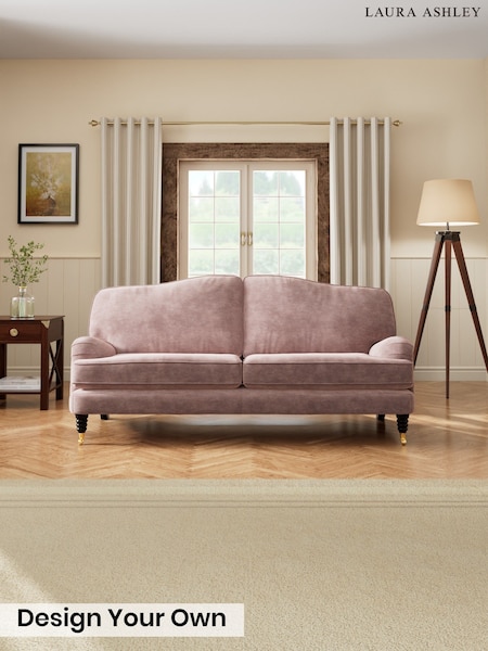 Alwyn Velvet/Dark Blush Pink - Lynden By Laura Ashley