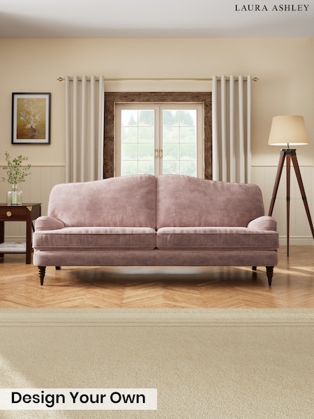 Alwyn Velvet/Dark Blush Pink - Lynden By Laura Ashley