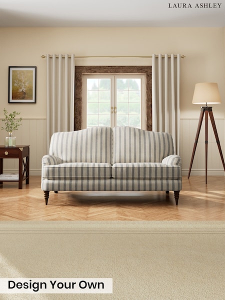 Kinsham Stripe/Seaspray Blue - Lynden By Laura Ashley