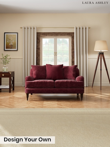 Alwyn Velvet/Burgundy Red - Lynden Scatter Back By Laura Ashley