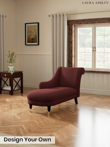 Edwin Chenille/Burgundy Red - Lynden Scatter Back By Laura Ashley