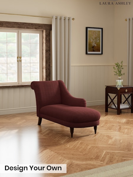 Edwin Chenille/Burgundy Red - Lynden Scatter Back By Laura Ashley