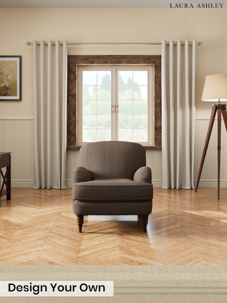 Sinclair Cord/Chocolate Brown - Lynden Scatter Back By Laura Ashley