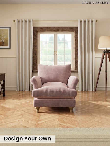 Alwyn Velvet/Dark Blush Pink - Westley By Laura Ashley