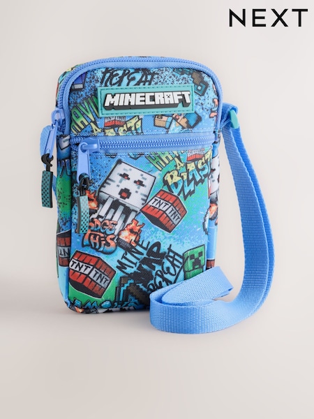 Blue Minecraft - Cross-body Phone Bag