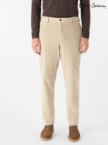 Oliver Sweeney Grey Cotton Corduroy Trousers (Y95492) | £149