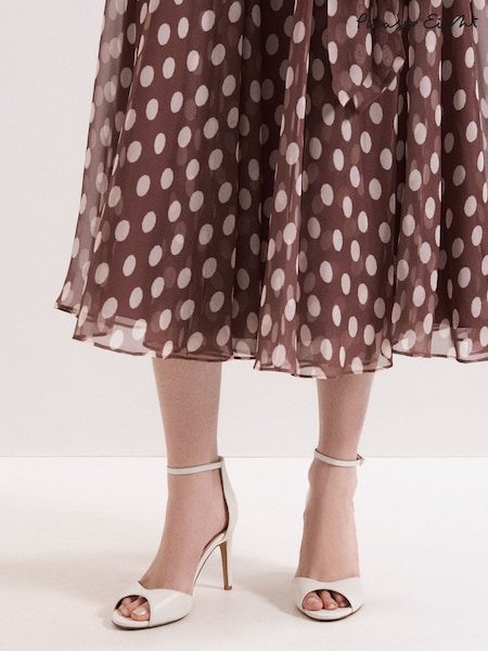 Phase Eight White Leather Sandals (Y95579) | £109