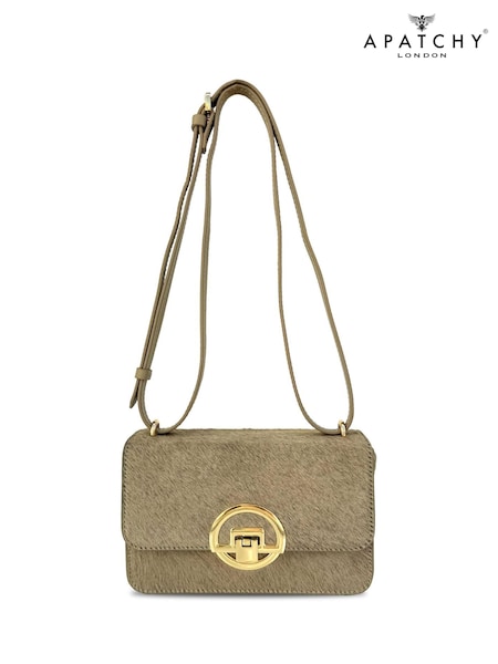 Apatchy Sand The Tilly Dark Hair-On Leather Bag (Y95637) | £160