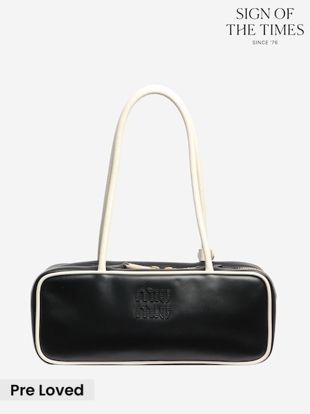 Sign of the Times Leather Top Handle Black Bag (Y95666) | £2,602