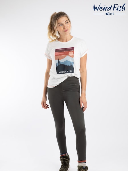 Weird Fish Green Lilianne  High Waisted Leggings (Y95737) | £30