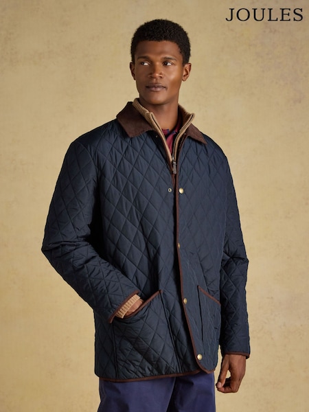 Navy - Regular Joules Quilted Jacket