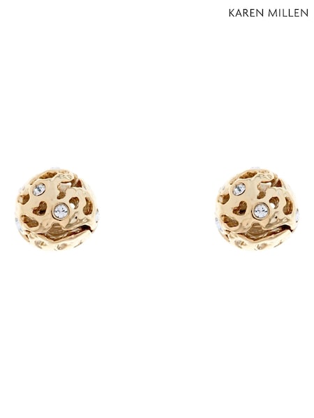 Karen Millen Frosted Stud Earrings (Y95873) | £43