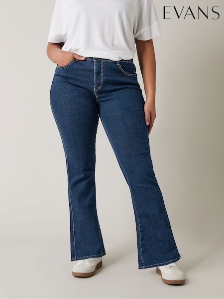 Evans Blue Denim Bootcut Jeans (Y95882) | £36