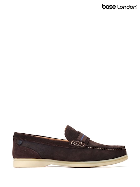 Base London Brown Drum Loafers (Y95905) | £65