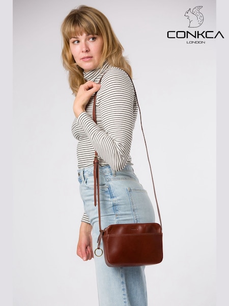 Conkca 'Dahlia' Leather Cross-Body Bag (Y96061) | £39