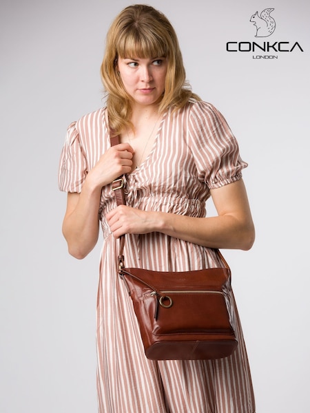 Conkca 'Zinnia' Leather Cross Body Bag (Y96083) | £59