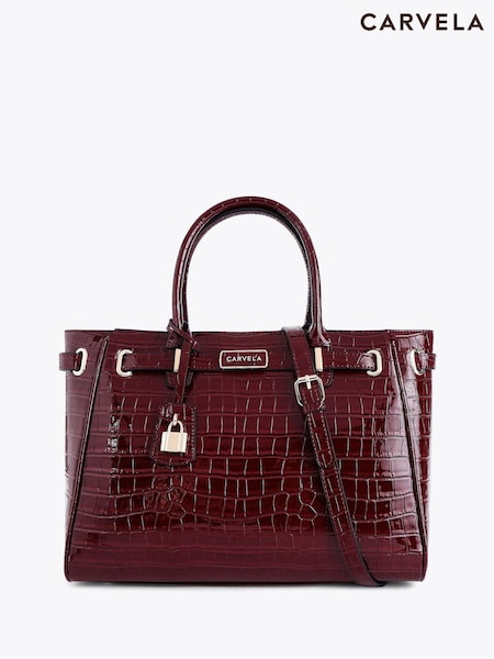 Carvela Red Violet Belted Tote Bag (Y96225) | £99