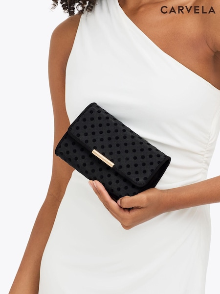 Carvela Black Chrome Carvela Black Gala Clutch 2 Bag (Y96239) | £99