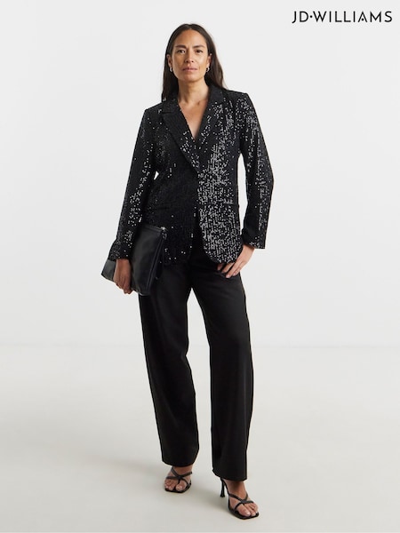 Black Sequin Blazer (Y96423) | £58