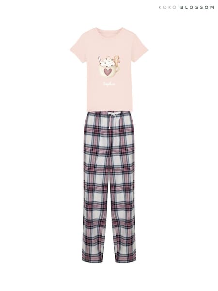 Personalised Christmas Gingerbread Pyjamas by Koko Blossom (Y96509) | £28