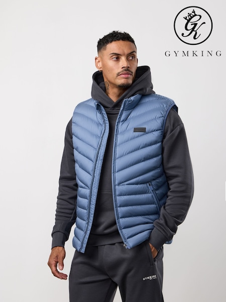 Gym King Blue Endurance Puffer Gilet (Y96637) | £65