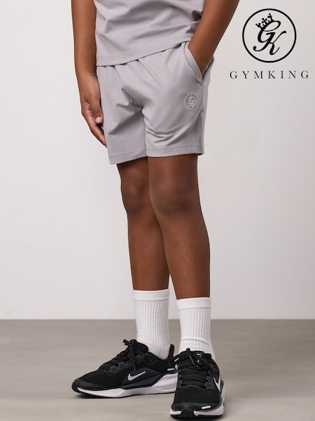 Gym King Grey Pro Jersey Shorts (Y96640) | £18