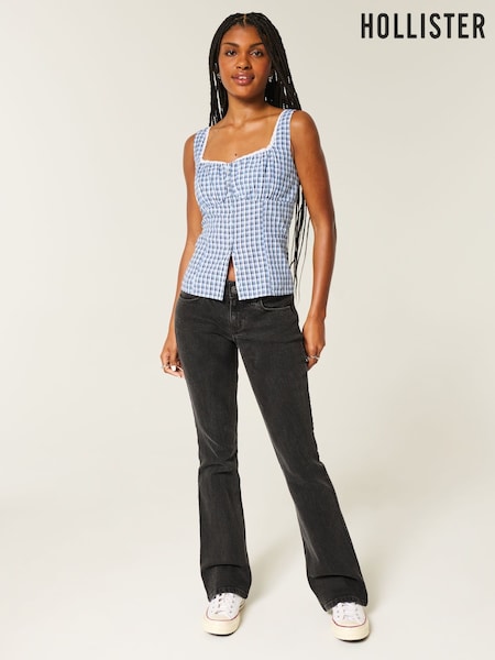 Hollister Low Rise Bootcut Flare Black Jeans (Y96903) | £40
