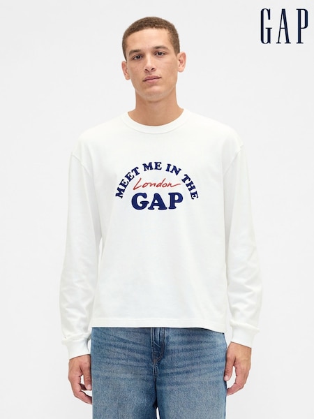 Gap White London Logo T-Shirt (Y96993) | £50