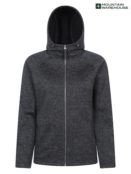 Mountain Warehouse Dark Grey Nevis Womens Full Zip Hoodie (Y97087) | £45