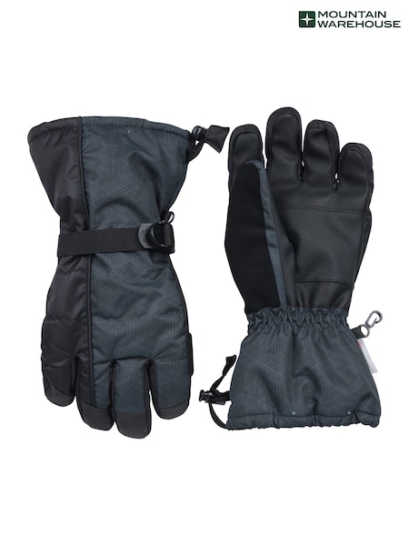 Mountain Warehouse Black Black Mountain Waterproof Ski Gloves (Y97097) | £35