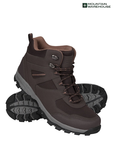 Mountain Warehouse Brown Mens Wide Fit Mcleod Boots (Y97120) | £42