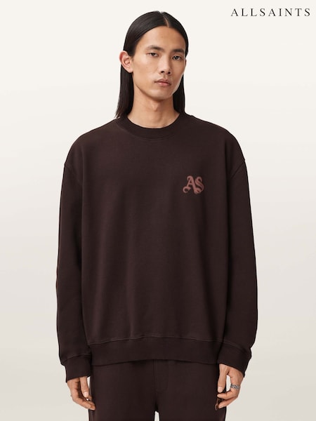 AllSaints Brown Icon Crew Neck Sweatshirt (Y97169) | £109