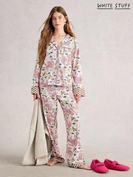 White Stuff Pink Nina Pyjama Shirt (Y97232) | £35