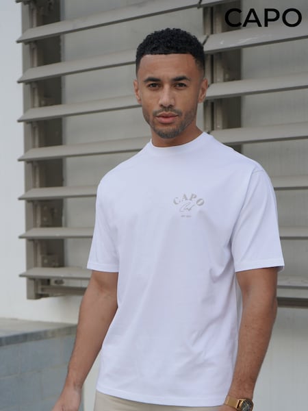 CAPO White Beach Club T-Shirt (Y97467) | £40