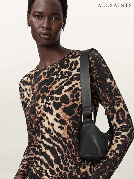 AllSaints Brown Katlyn Top (Y97697) | £69